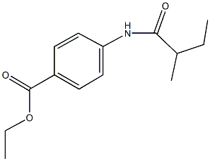 ethyl 4-[(2-methylbutanoyl)amino]benzoate Struktur