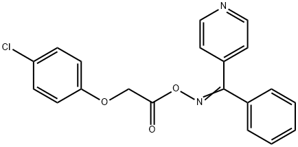 phenyl(4-pyridinyl)methanone O-[2-(4-chlorophenoxy)acetyl]oxime Struktur