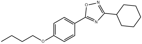 5-(4-butoxyphenyl)-3-cyclohexyl-1,2,4-oxadiazole Struktur