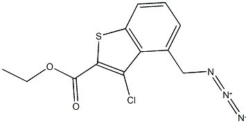 ethyl 4-(azidomethyl)-3-chloro-1-benzothiophene-2-carboxylate Struktur