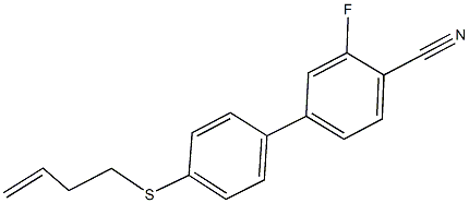 4'-(3-butenylsulfanyl)-3-fluoro[1,1'-biphenyl]-4-carbonitrile Struktur