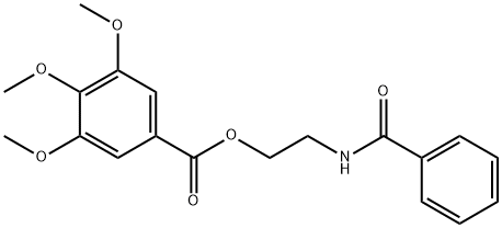 2-(benzoylamino)ethyl 3,4,5-trimethoxybenzoate Struktur