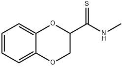 N-methyl-2,3-dihydro-1,4-benzodioxine-2-carbothioamide Struktur