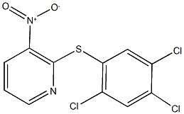 3-nitro-2-[(2,4,5-trichlorophenyl)sulfanyl]pyridine Struktur