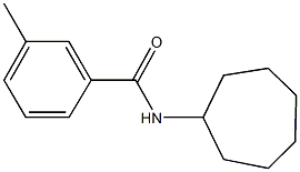 N-cycloheptyl-3-methylbenzamide Struktur