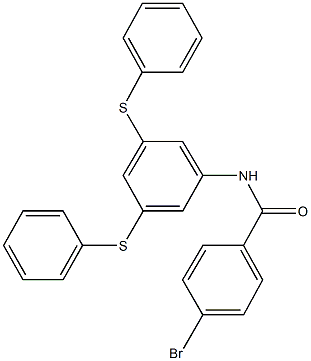 N-[3,5-bis(phenylsulfanyl)phenyl]-4-bromobenzamide Struktur