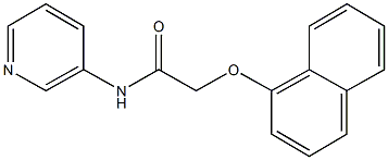 2-(1-naphthyloxy)-N-(3-pyridinyl)acetamide Struktur