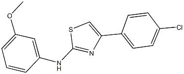 4-(4-chlorophenyl)-N-(3-methoxyphenyl)-1,3-thiazol-2-amine Struktur