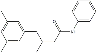 4-(3,5-dimethylphenyl)-3-methyl-N-phenylbutanamide Struktur