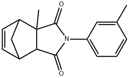 2-methyl-4-(3-methylphenyl)-4-azatricyclo[5.2.1.0~2,6~]dec-8-ene-3,5-dione Struktur