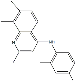 N-(2,4-dimethylphenyl)-2,7,8-trimethyl-4-quinolinamine Struktur