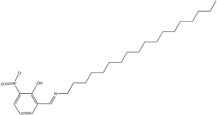 2-nitro-6-[(octadecylimino)methyl]phenol Struktur