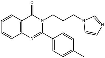 3-[3-(1H-imidazol-1-yl)propyl]-2-(4-methylphenyl)-4(3H)-quinazolinone Struktur