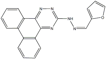 2-furaldehyde phenanthro[9,10-e][1,2,4]triazin-3-ylhydrazone Struktur