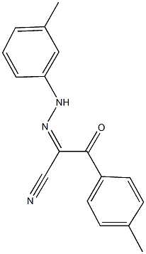 3-(4-methylphenyl)-2-[(3-methylphenyl)hydrazono]-3-oxopropanenitrile Struktur