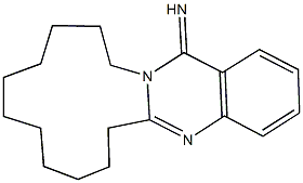 7,8,9,10,11,12,13,14,15,16-decahydroazacyclotridecino[2,1-b]quinazolin-18(6H)-imine Struktur