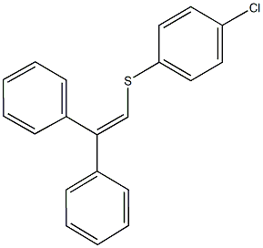 1-chloro-4-[(2,2-diphenylvinyl)sulfanyl]benzene Struktur