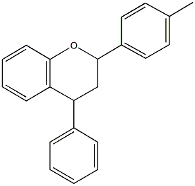 2-(4-methylphenyl)-4-phenylchromane Struktur