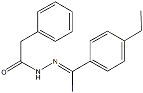 N'-[1-(4-ethylphenyl)ethylidene]-2-phenylacetohydrazide Struktur