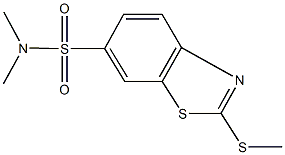 N,N-dimethyl-2-(methylsulfanyl)-1,3-benzothiazole-6-sulfonamide Struktur