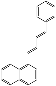 1-(4-phenyl-1,3-butadienyl)naphthalene Struktur