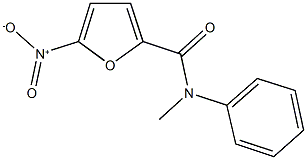 5-nitro-N-methyl-N-phenyl-2-furamide Struktur