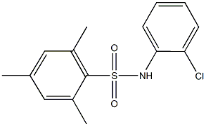 N-(2-chlorophenyl)-2,4,6-trimethylbenzenesulfonamide Struktur