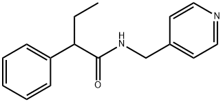 2-phenyl-N-(pyridin-4-ylmethyl)butanamide Struktur