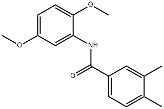 N-(2,5-dimethoxyphenyl)-3,4-dimethylbenzamide Struktur