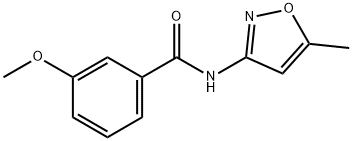 3-methoxy-N-(5-methyl-3-isoxazolyl)benzamide Struktur