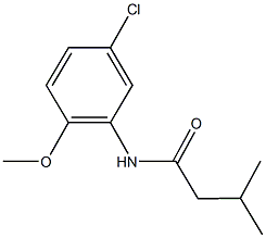 N-(5-chloro-2-methoxyphenyl)-3-methylbutanamide Struktur