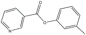 3-methylphenyl nicotinate Struktur