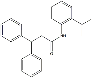 N-(2-isopropylphenyl)-3,3-diphenylpropanamide Struktur