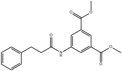 dimethyl 5-[(3-phenylpropanoyl)amino]isophthalate Struktur