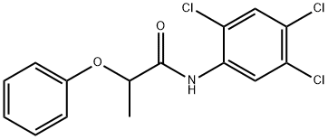 2-phenoxy-N-(2,4,5-trichlorophenyl)propanamide Struktur