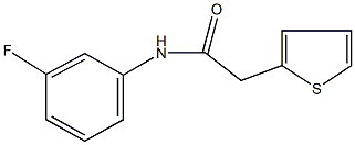 N-(3-fluorophenyl)-2-thien-2-ylacetamide Struktur