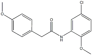 N-(5-chloro-2-methoxyphenyl)-2-(4-methoxyphenyl)acetamide Struktur