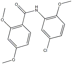 N-(5-chloro-2-methoxyphenyl)-2,4-dimethoxybenzamide Struktur