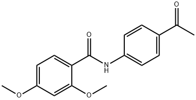 N-(4-acetylphenyl)-2,4-dimethoxybenzamide Struktur