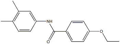 N-(3,4-dimethylphenyl)-4-ethoxybenzamide Struktur