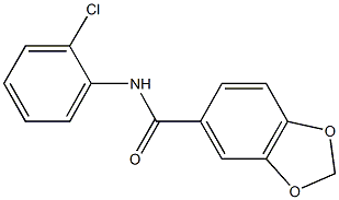 N-(2-chlorophenyl)-1,3-benzodioxole-5-carboxamide Struktur