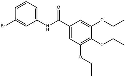 N-(3-bromophenyl)-3,4,5-triethoxybenzamide Struktur