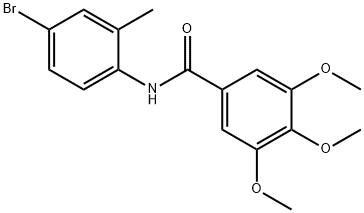 N-(4-bromo-2-methylphenyl)-3,4,5-trimethoxybenzamide Struktur