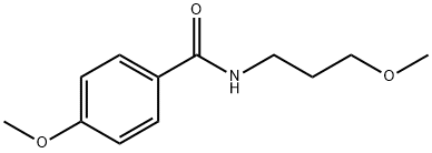 4-methoxy-N-(3-methoxypropyl)benzamide Struktur