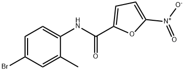 N-(4-bromo-2-methylphenyl)-5-nitro-2-furamide Struktur