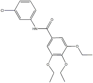 N-(3-chlorophenyl)-3,4,5-triethoxybenzamide Struktur