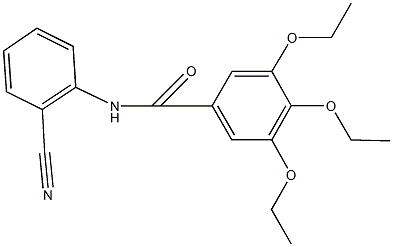 N-(2-cyanophenyl)-3,4,5-triethoxybenzamide Struktur