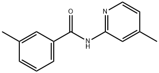 3-methyl-N-(4-methylpyridin-2-yl)benzamide Struktur