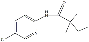 N-(5-chloro-2-pyridinyl)-2,2-dimethylbutanamide Struktur