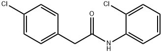 N-(2-chlorophenyl)-2-(4-chlorophenyl)acetamide Struktur